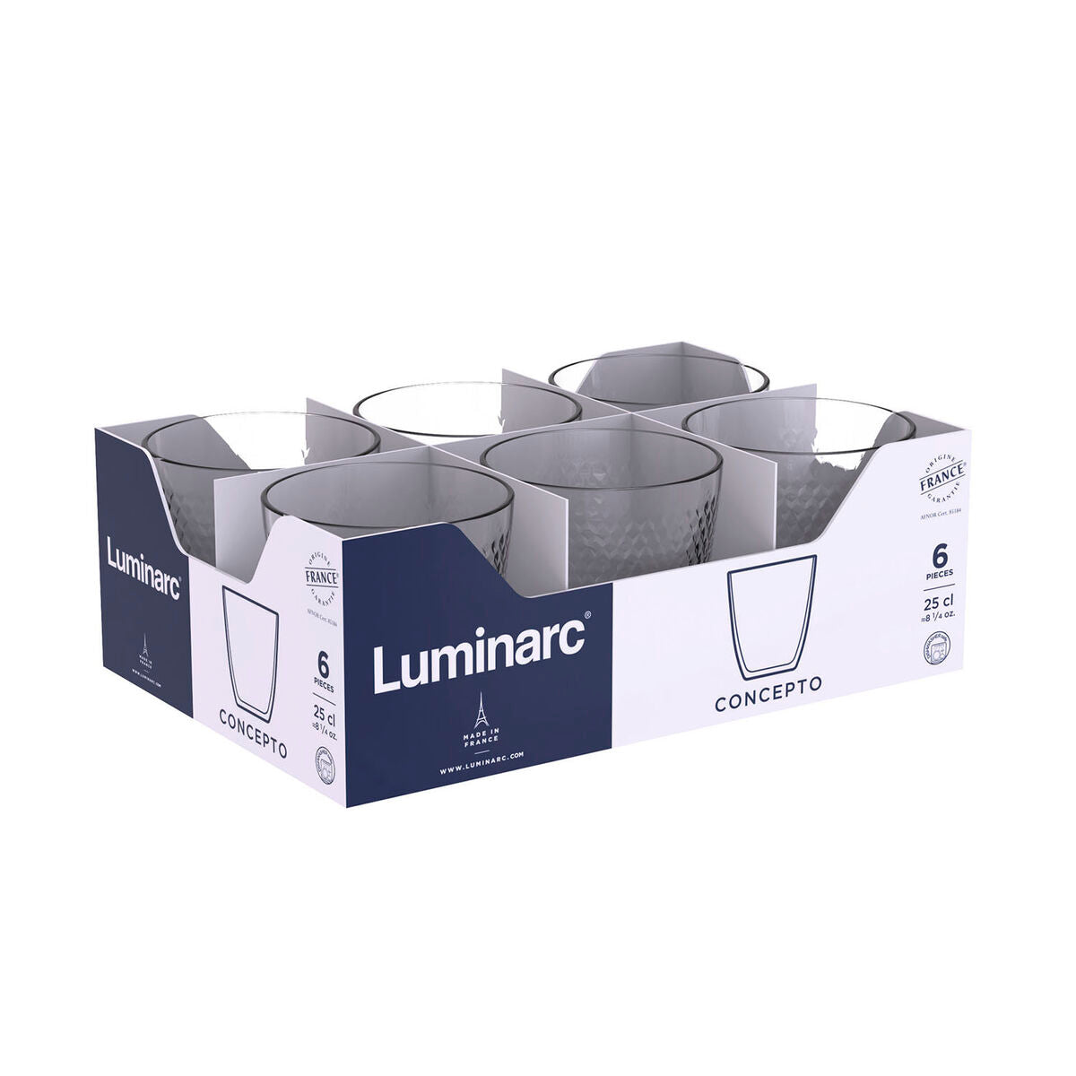Verre Luminarc Concepto Pampille 250 ml Transparent verre (24 Unités)
