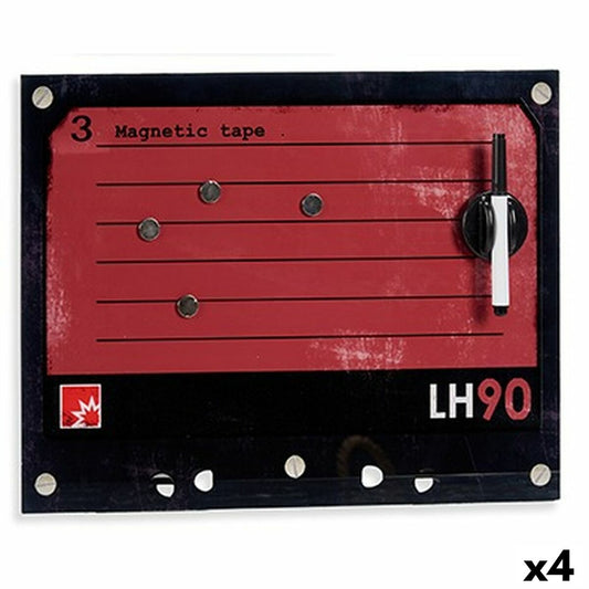 Tableau Magnétique avec Marqueur 40 x 30 cm (4 Unités)